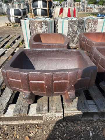 Black Clay Wine Tank Planter