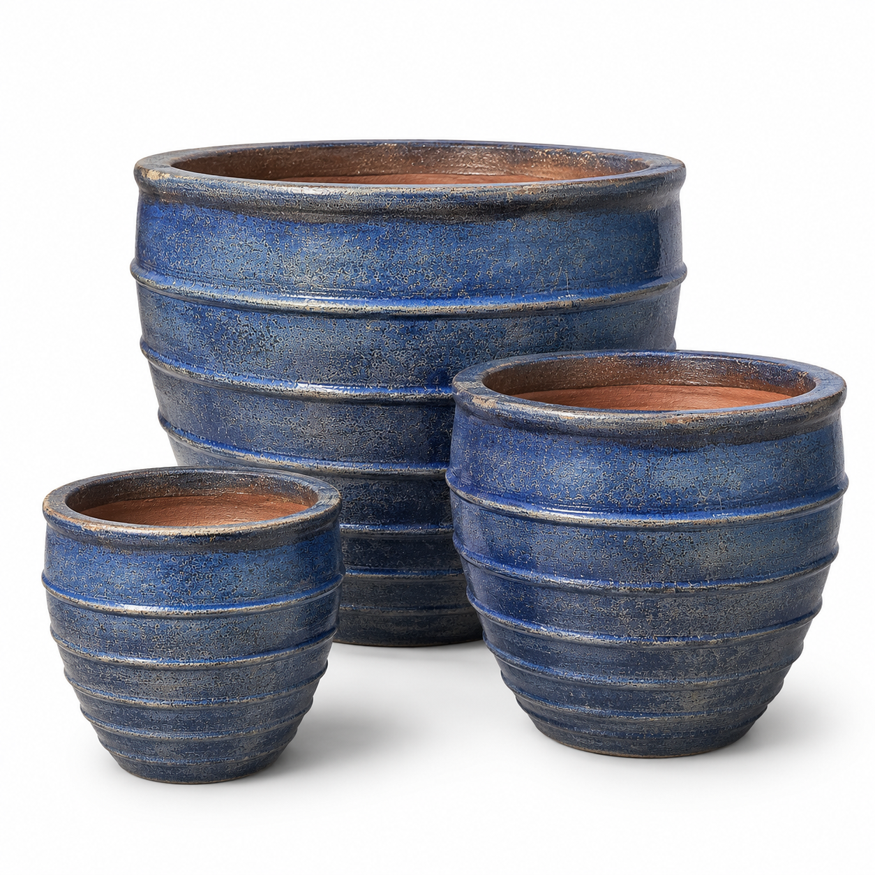 raku plant pot Raku Banded Planter