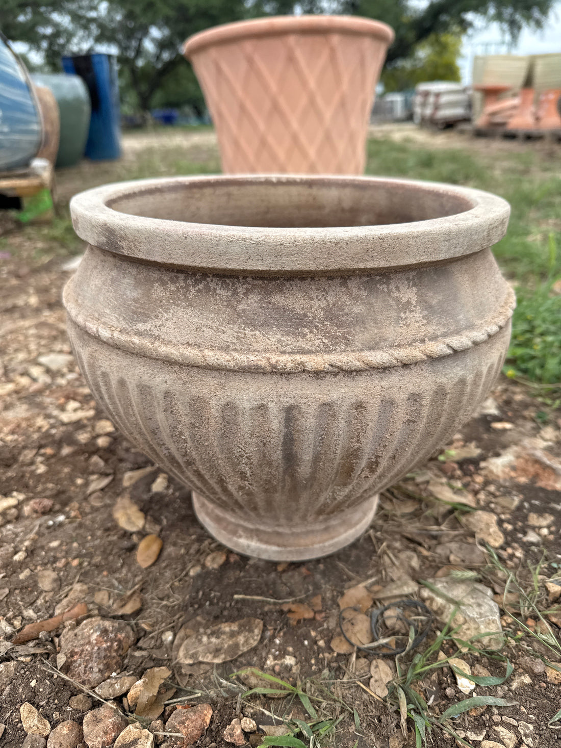 Antique Terracotta Lava Planter