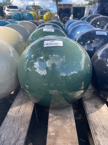 Falling Green Sphere