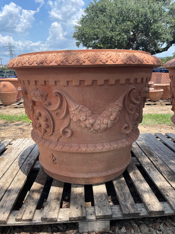 Italian Adorned Medici Vase 31"