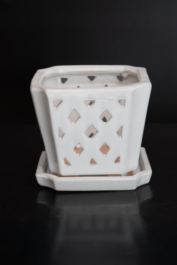 Diamond Orchid Pot