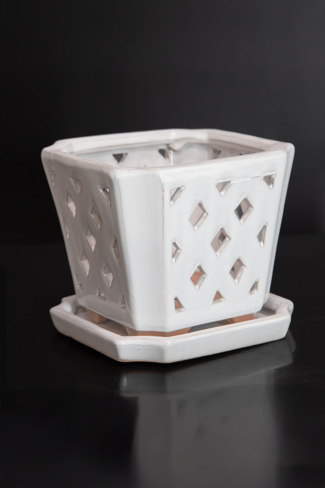 Diamond Orchid Pot