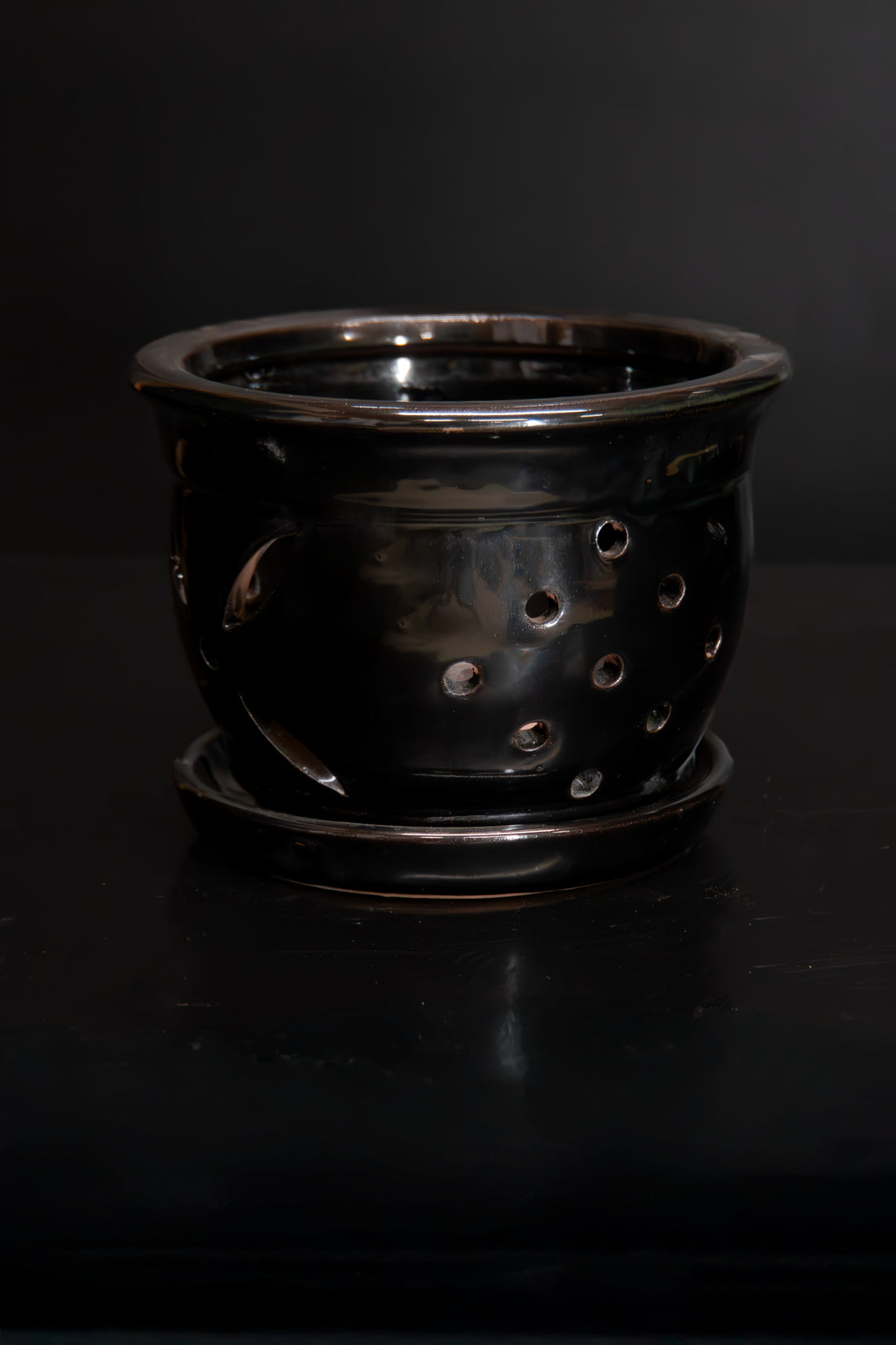 Round Orchid Pot