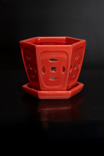 Hex Orchid Pot