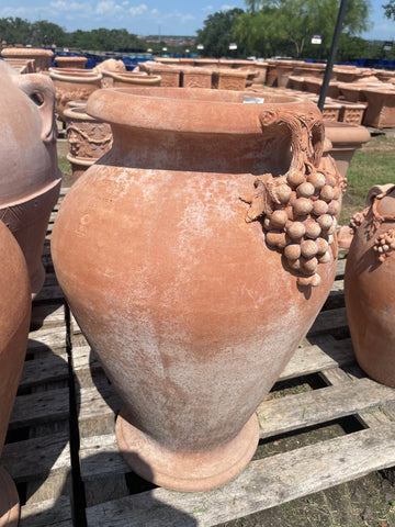 Italian Amphora w Grapes 26"