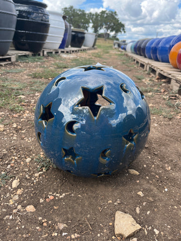 Ultra Marine Sphere with Moon and Stars