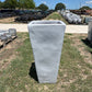 White Tapered Square Smooth Planter 35"