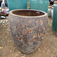 Bubbled Rust Bowed Smooth Planter