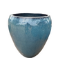 Dotted Blue Bowed Smooth Planter