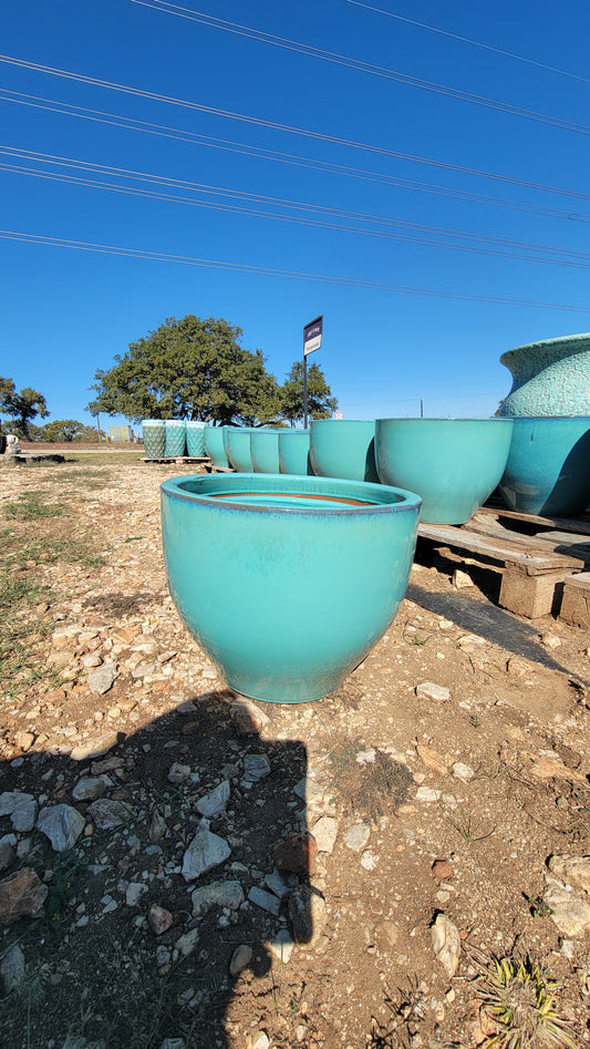 Turquoise Egg Pot Set (3)