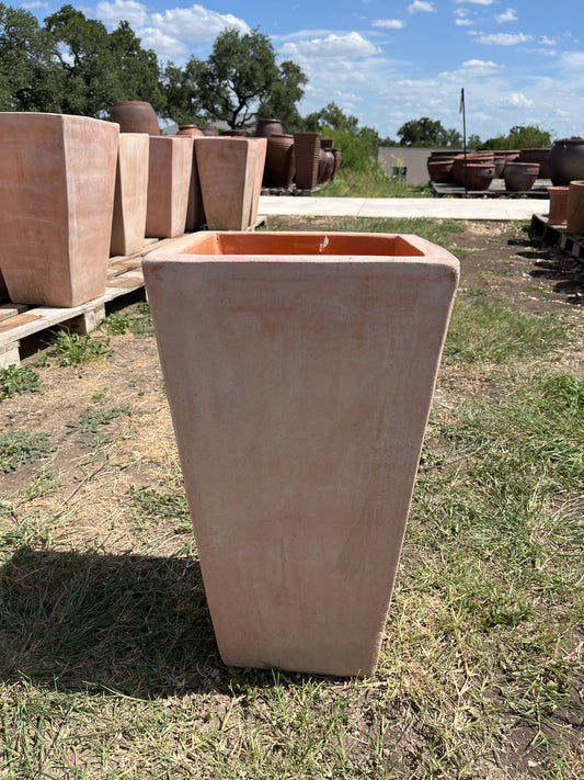 Terracotta Tapered Square Planter 22"