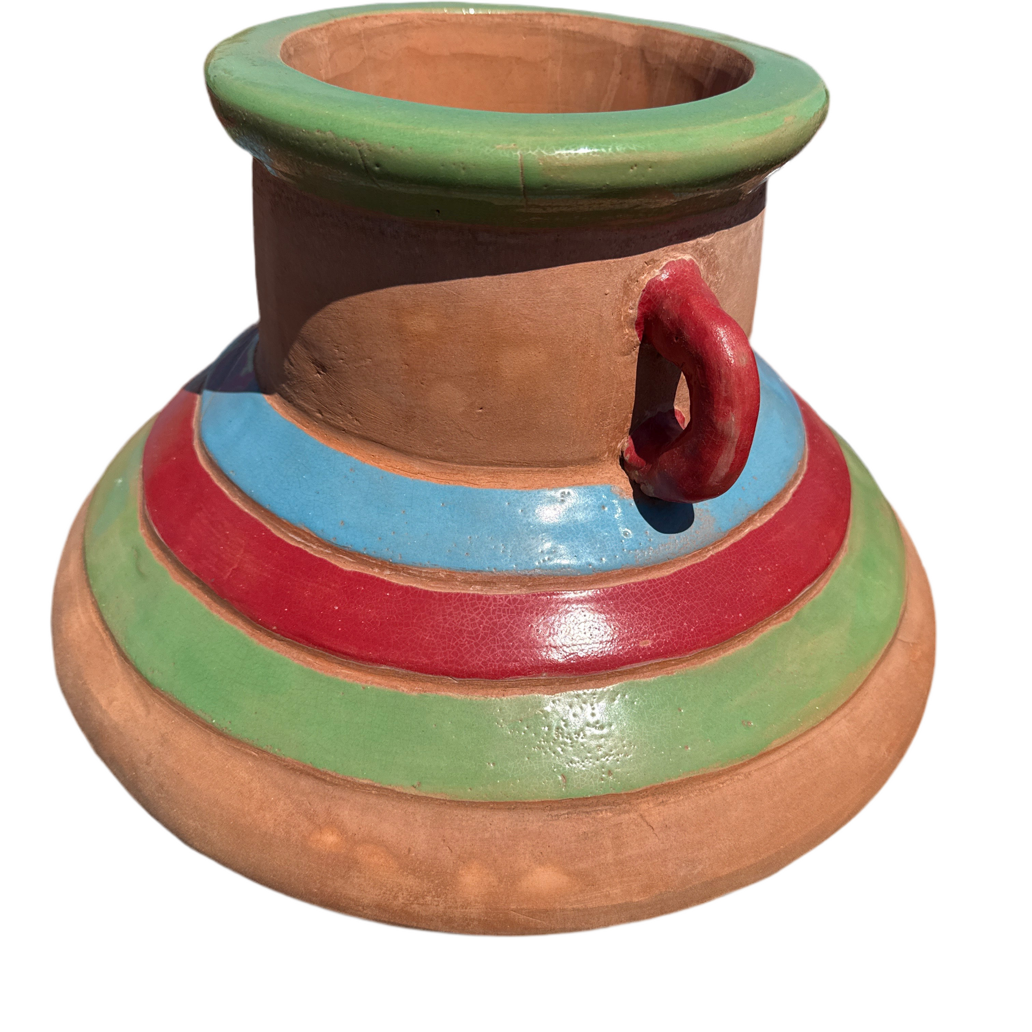 Ribbed Conical Base Jar