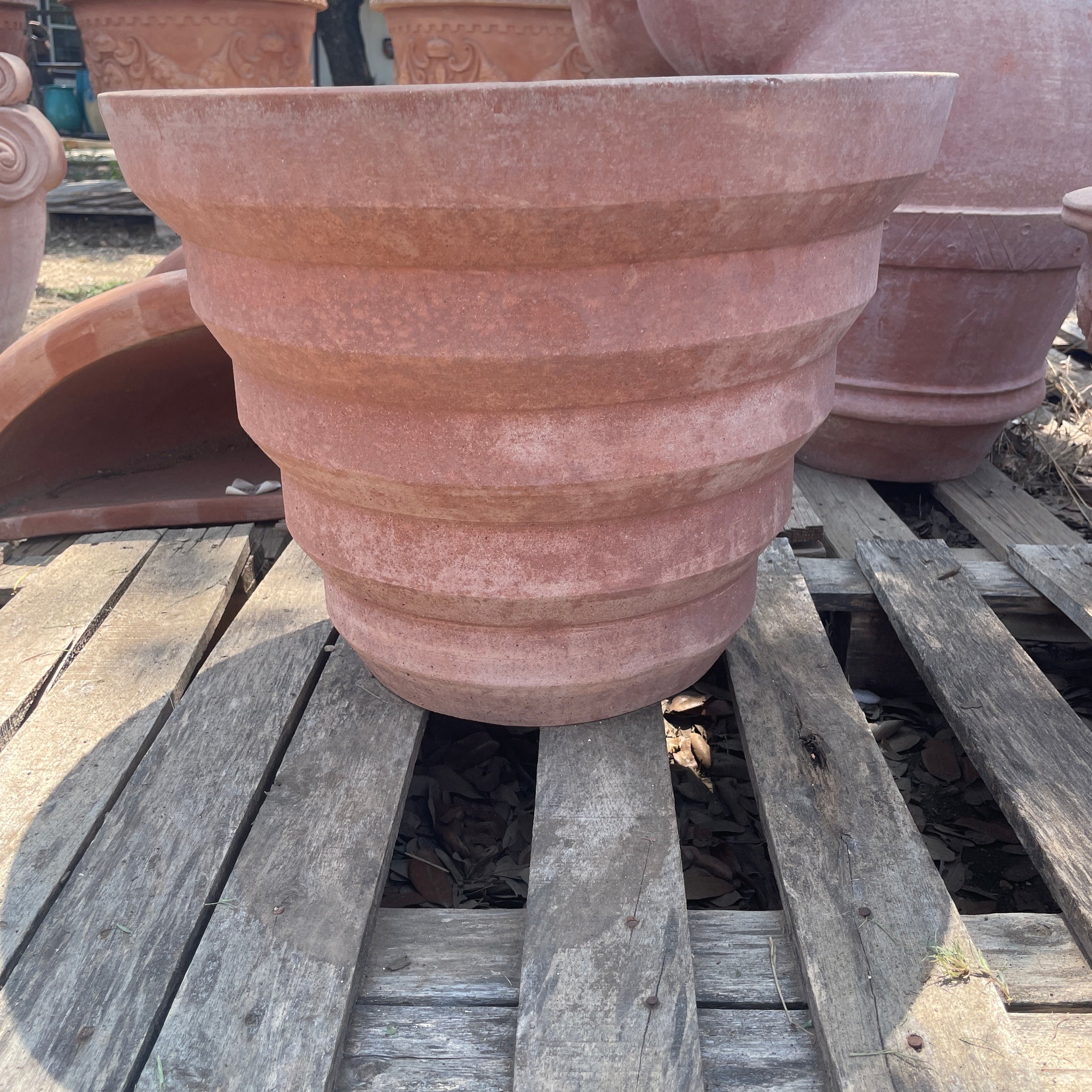 Italian Horizontal Stripes Vase 15"