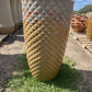 Volcanic Yellow Cream Diamond Prism Planter 33"