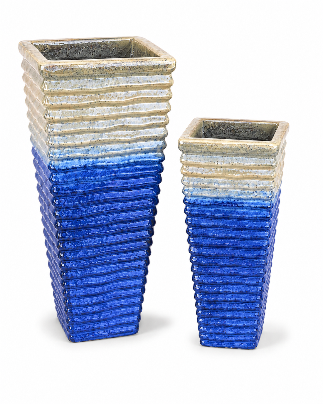 Tall Square Waves Planter