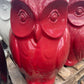 Glossy Black Wise Owl Planter