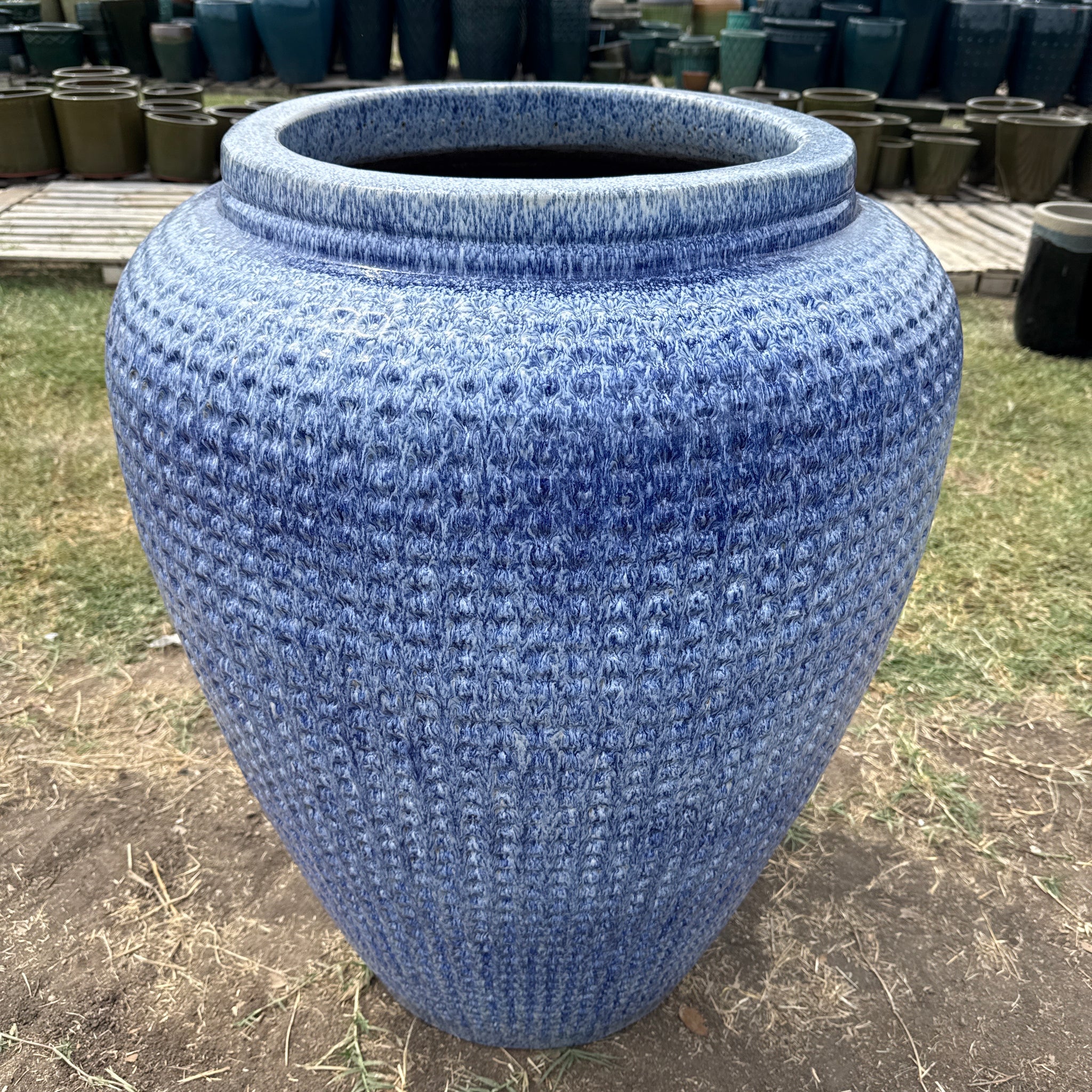 Dimpled Vase Planter