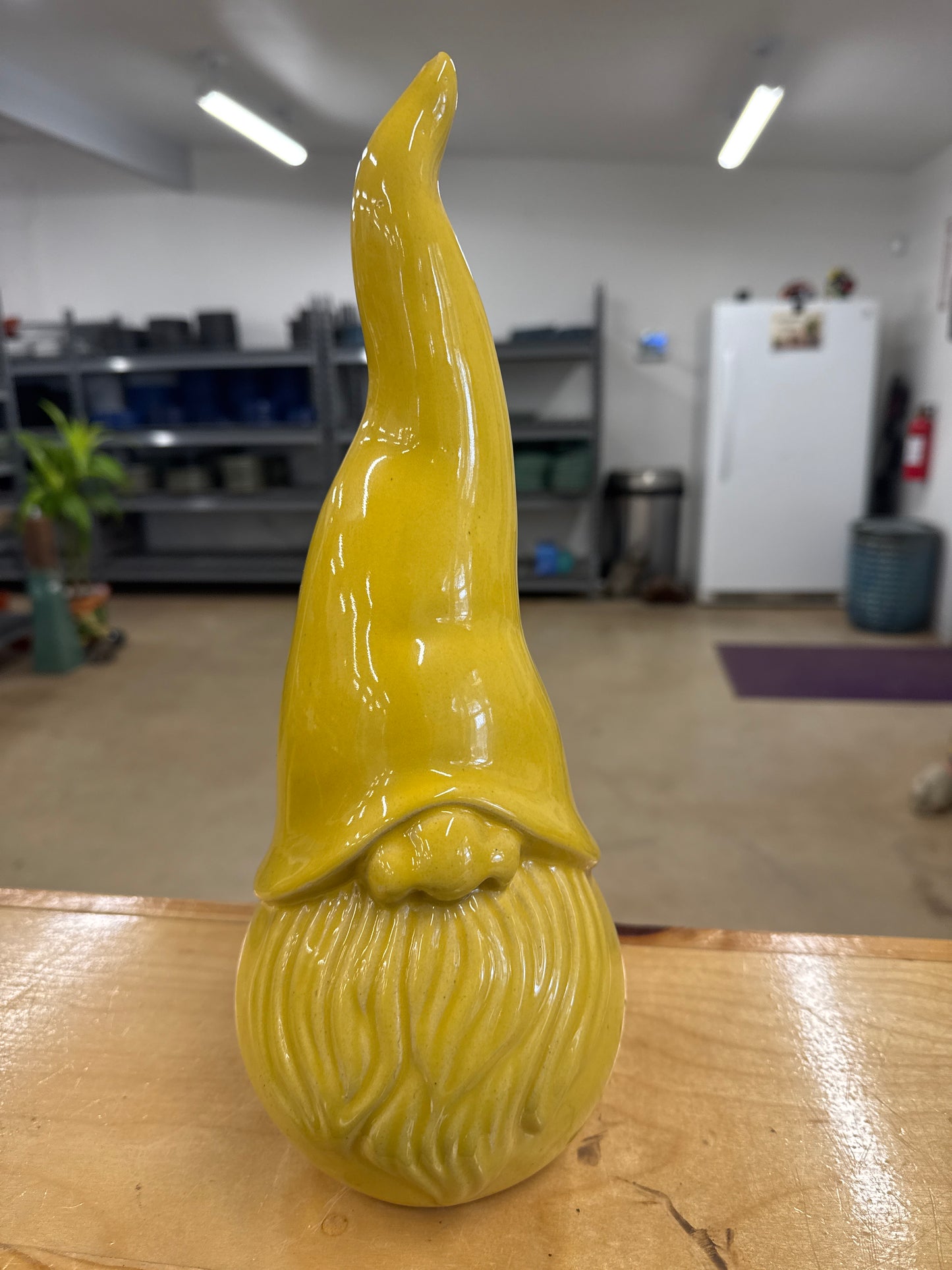 Yellow Stumpy Garden Gnome