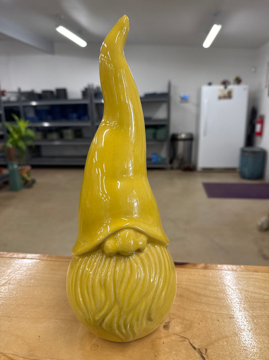 Yellow Stumpy Garden Gnome