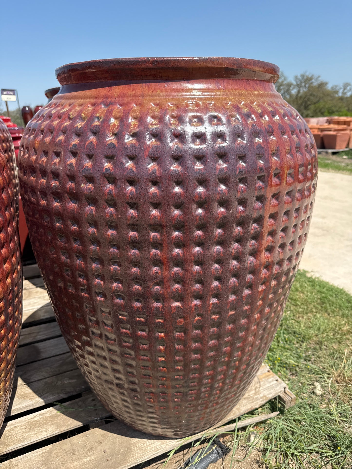 Sunset Red Diamond Jar