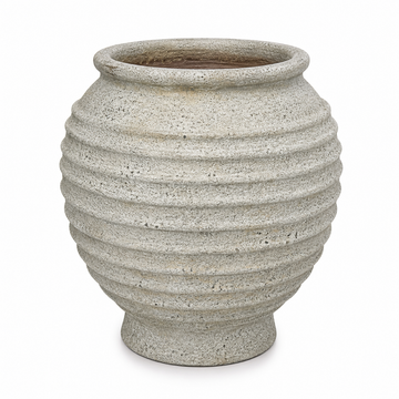 Tapered Ribbed Jar