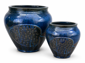 Aqua Blue Big Fish Planter