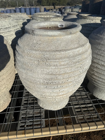 Tapered Ribbed Jar