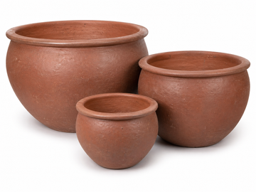 Wide Planter with Rim