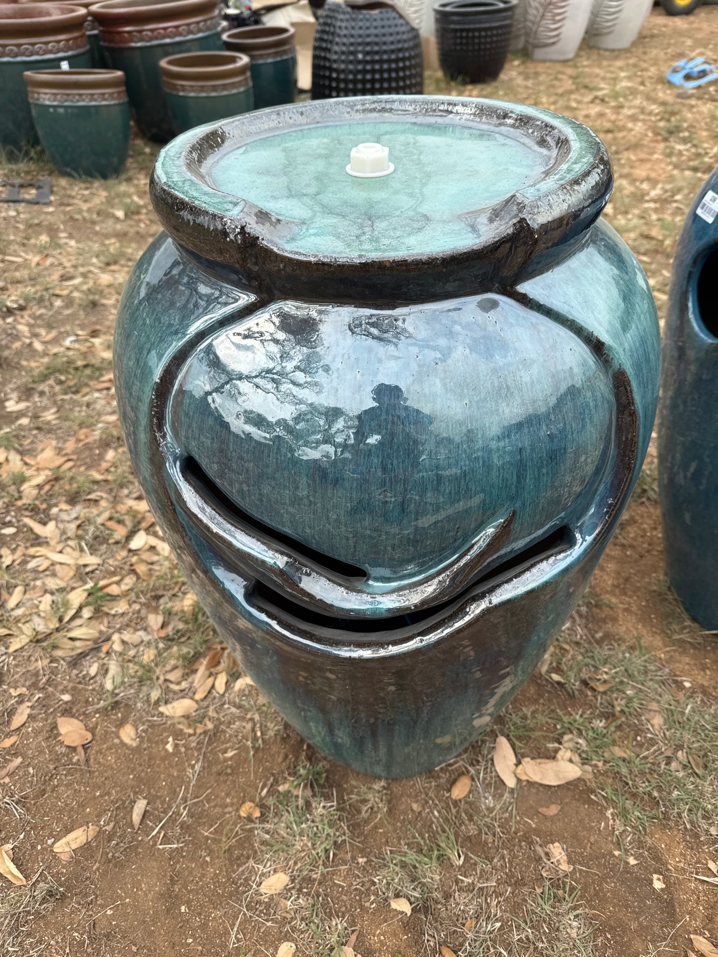 Jade Green Tea Garden Fountain B