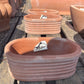 Italian Oval Striped 4"
