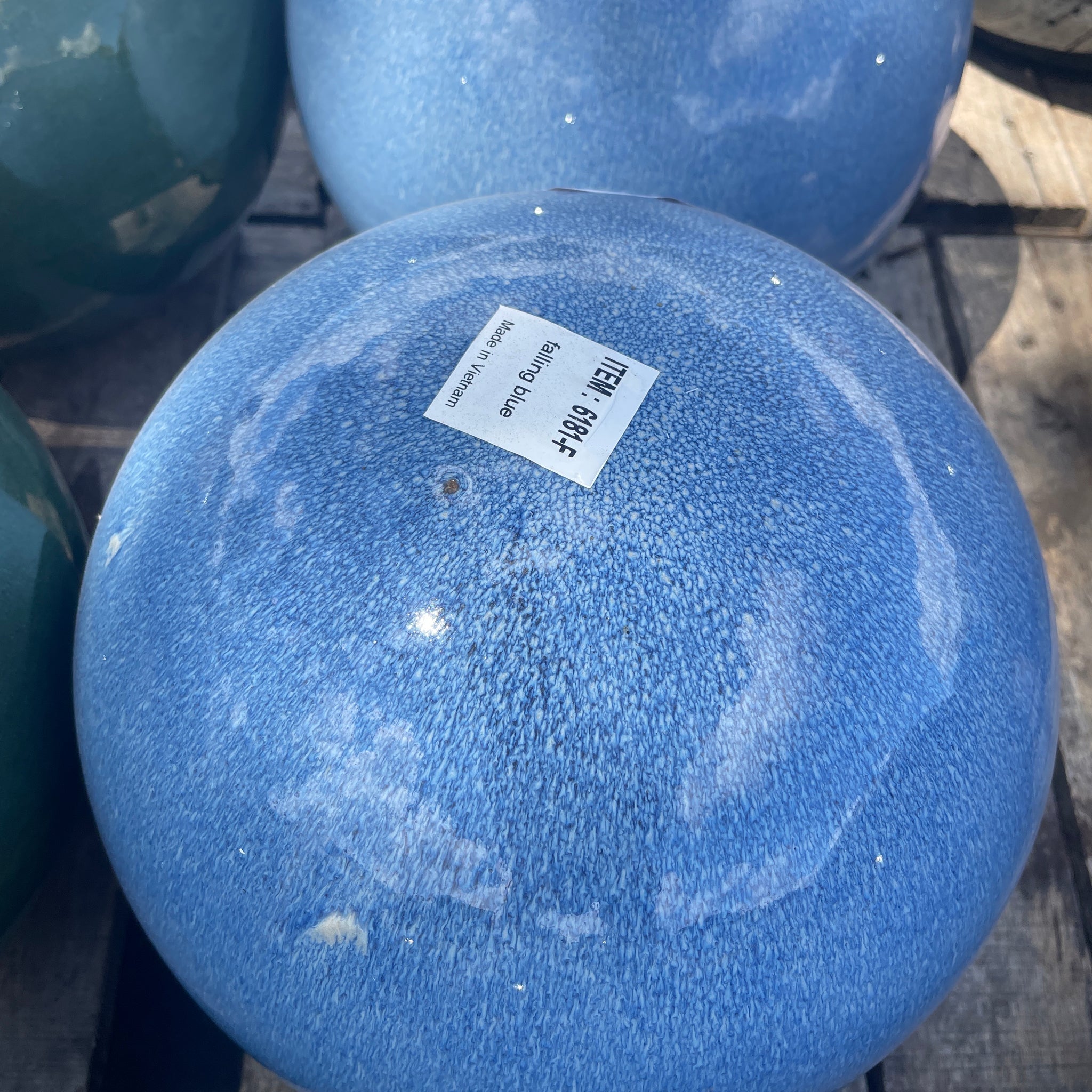 Falling Blue Sphere