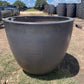 Matte Black Lipless Round Planter 23"