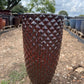 Red Wine Large Diamond Prism Planter 33"