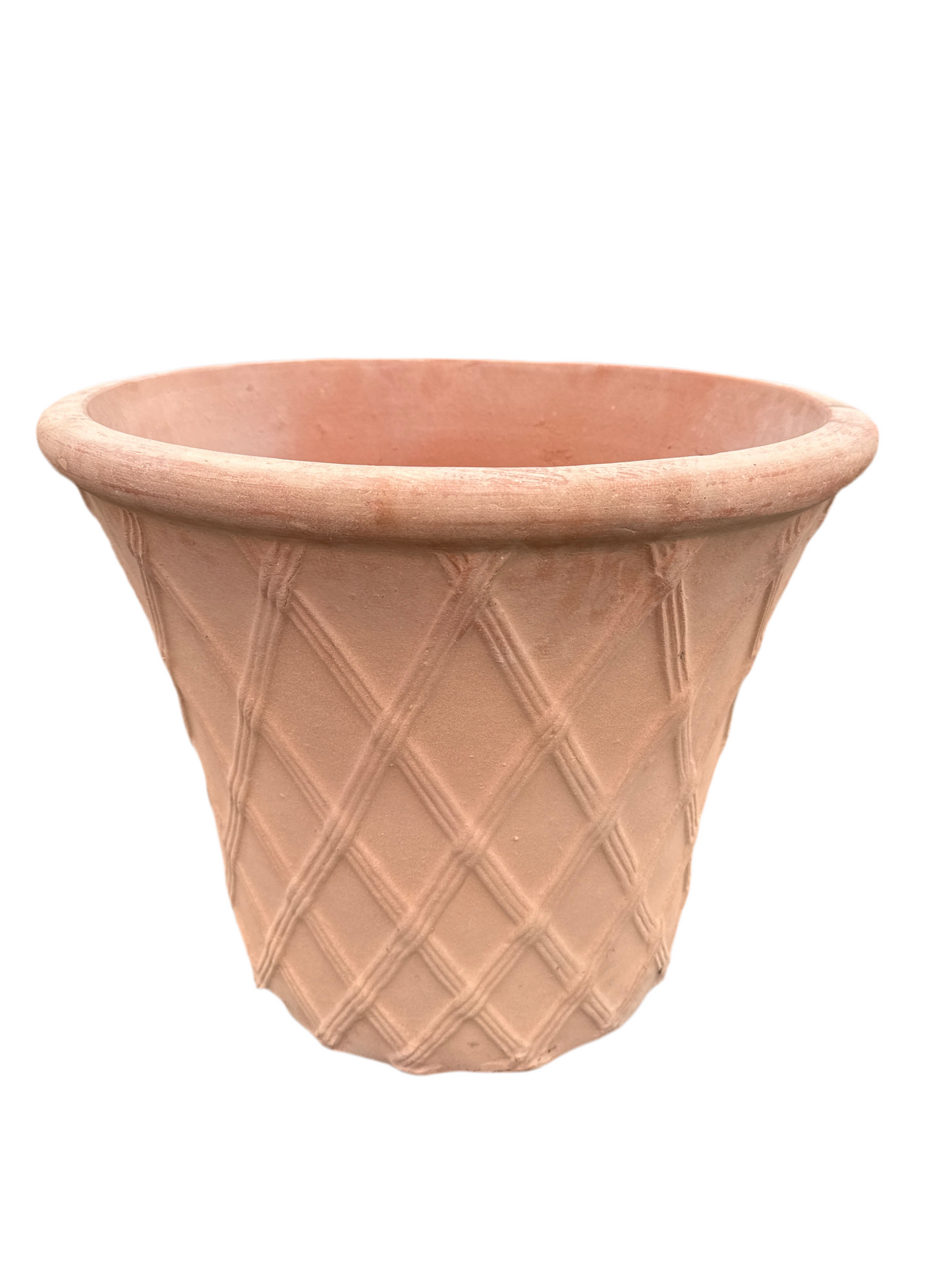 Terracotta Basket Weave Planter