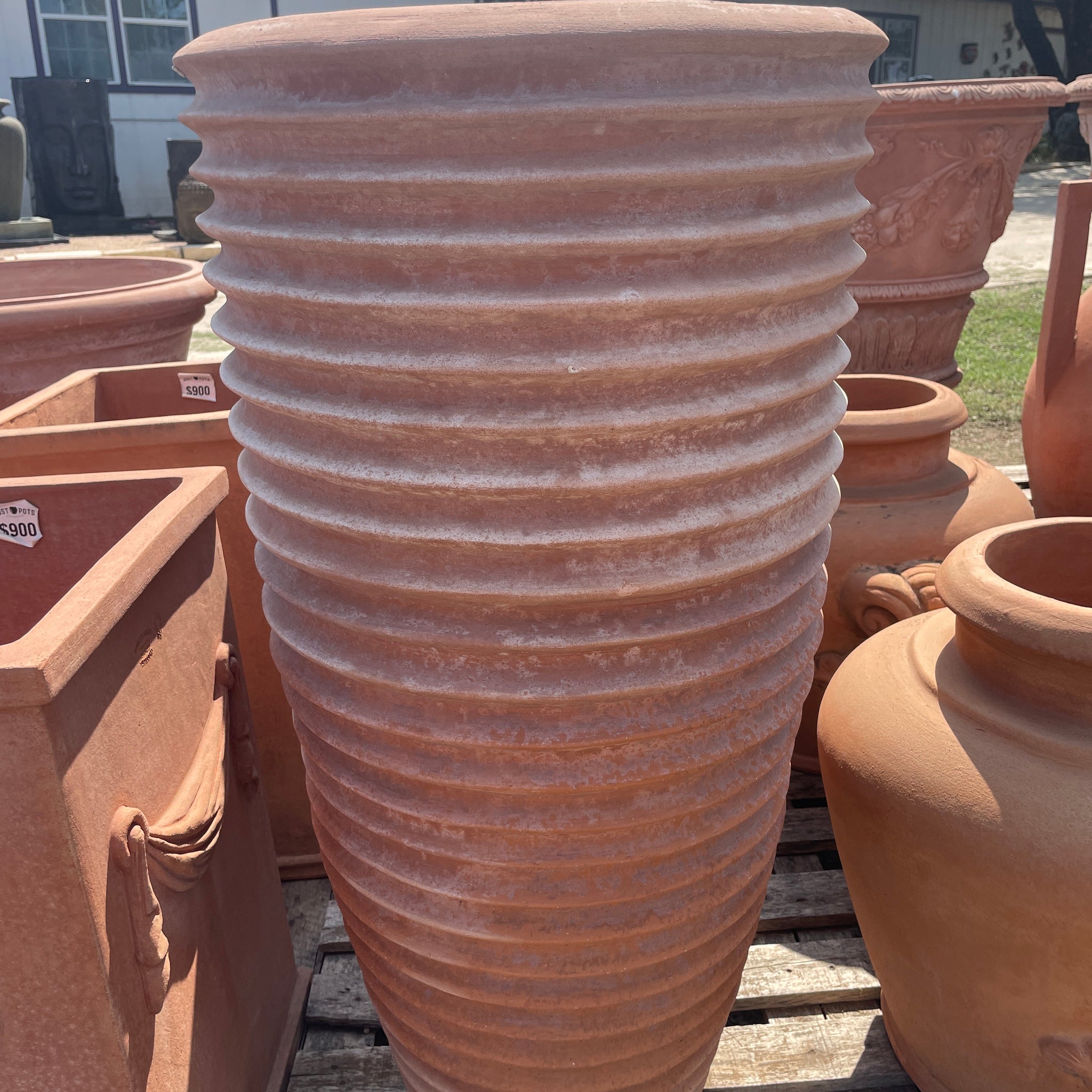 Italian Stripes Amphora 39"
