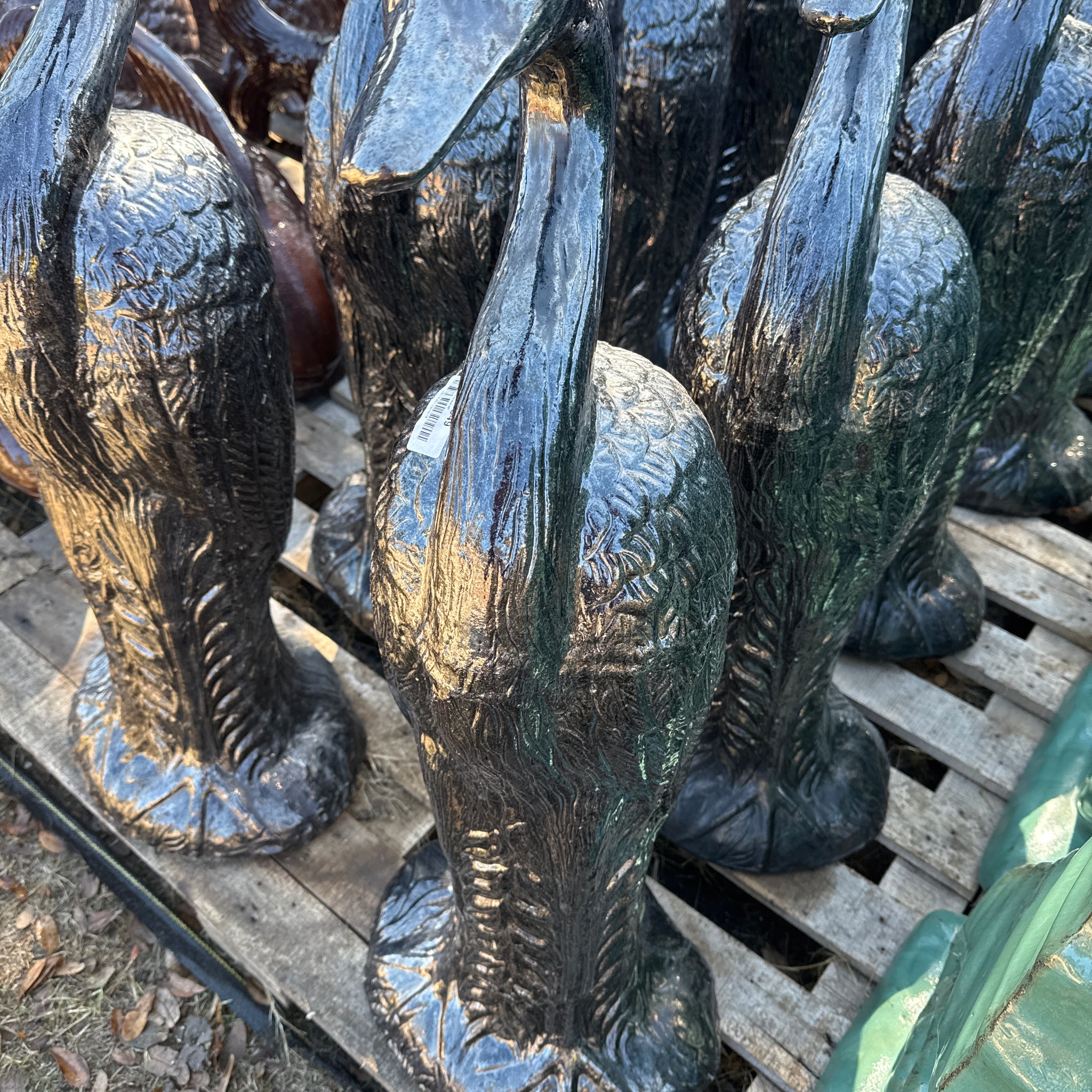 Petro Tall Glazed Bird