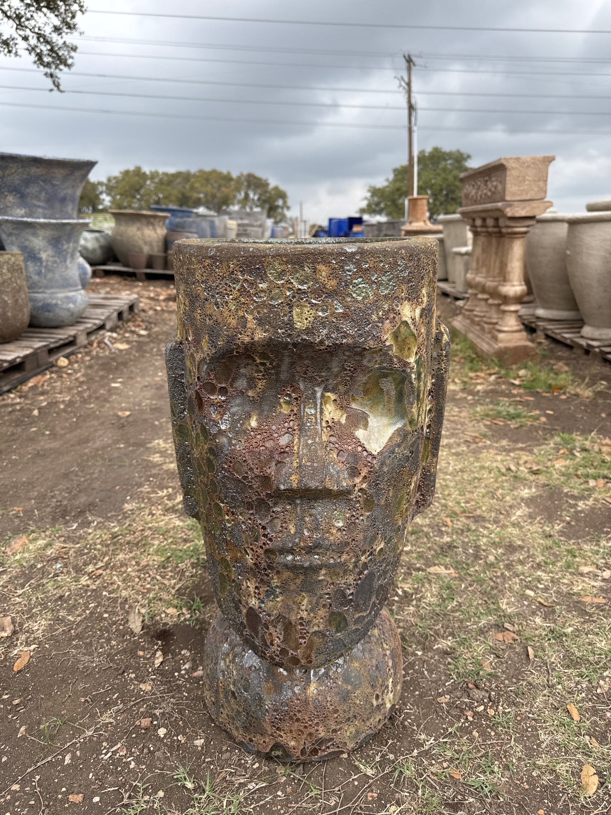 tiki head planter pots Tiki Head Planter