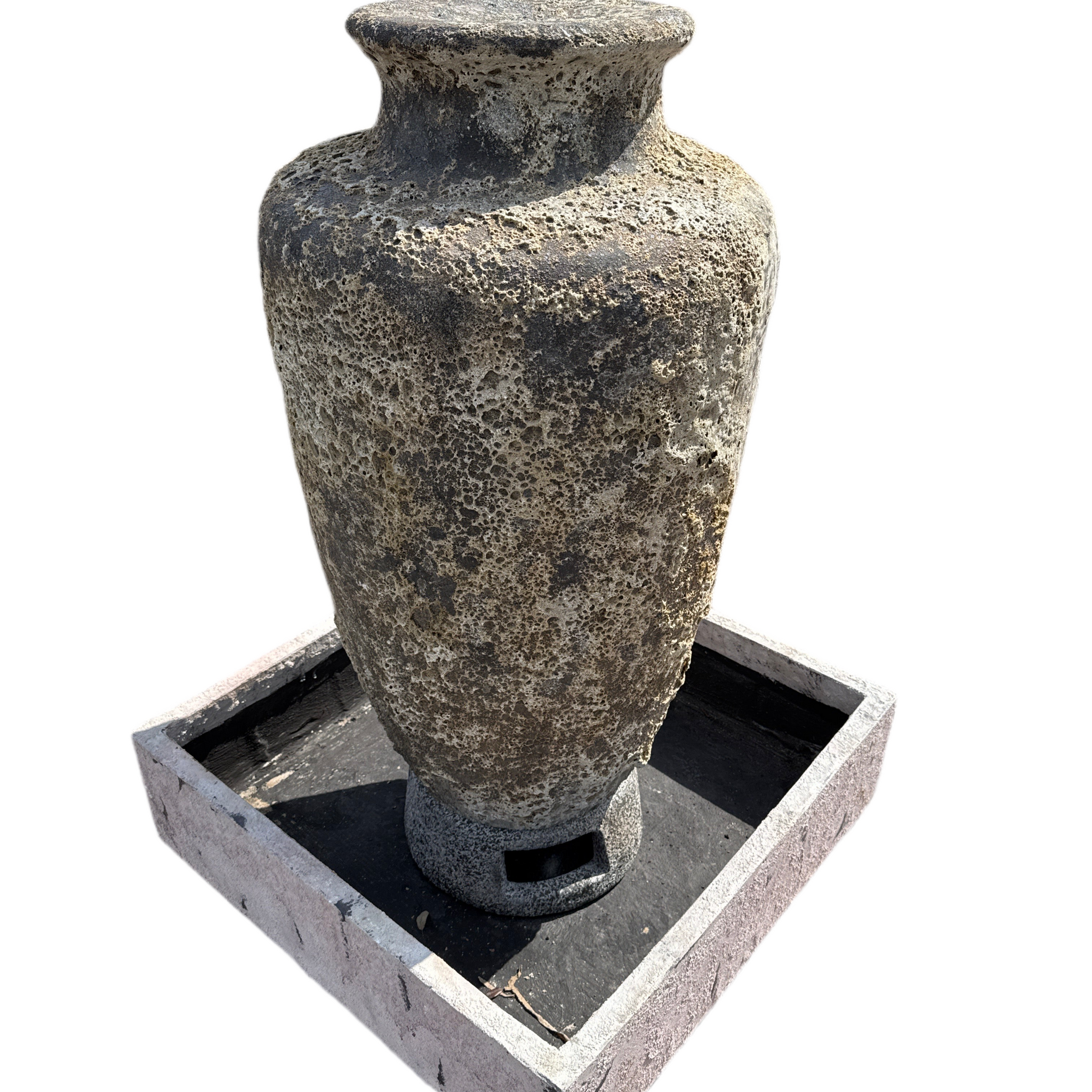 Oceanic White Flute with Neck Fountain