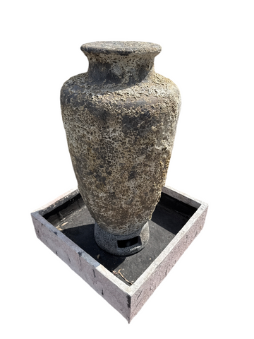 Oceanic White Flute with Neck Fountain