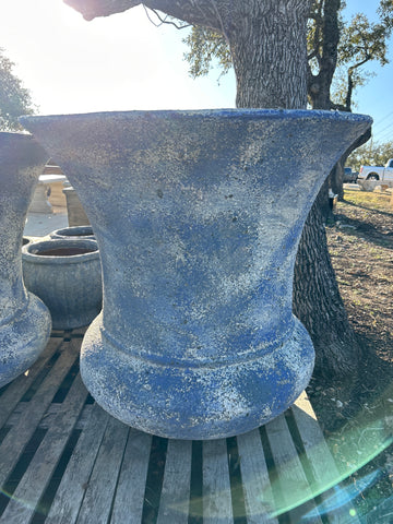 Snow Blue Inward Rounding Planter