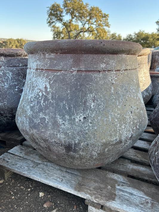 Snow Brown Round Lipped Jug Planter 22"