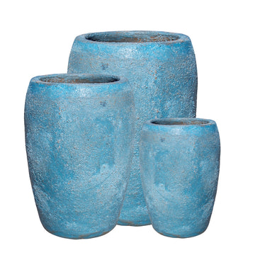 Sandy Turquoise Beach Planter