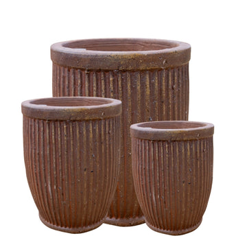 Ribbed Vertical Planter