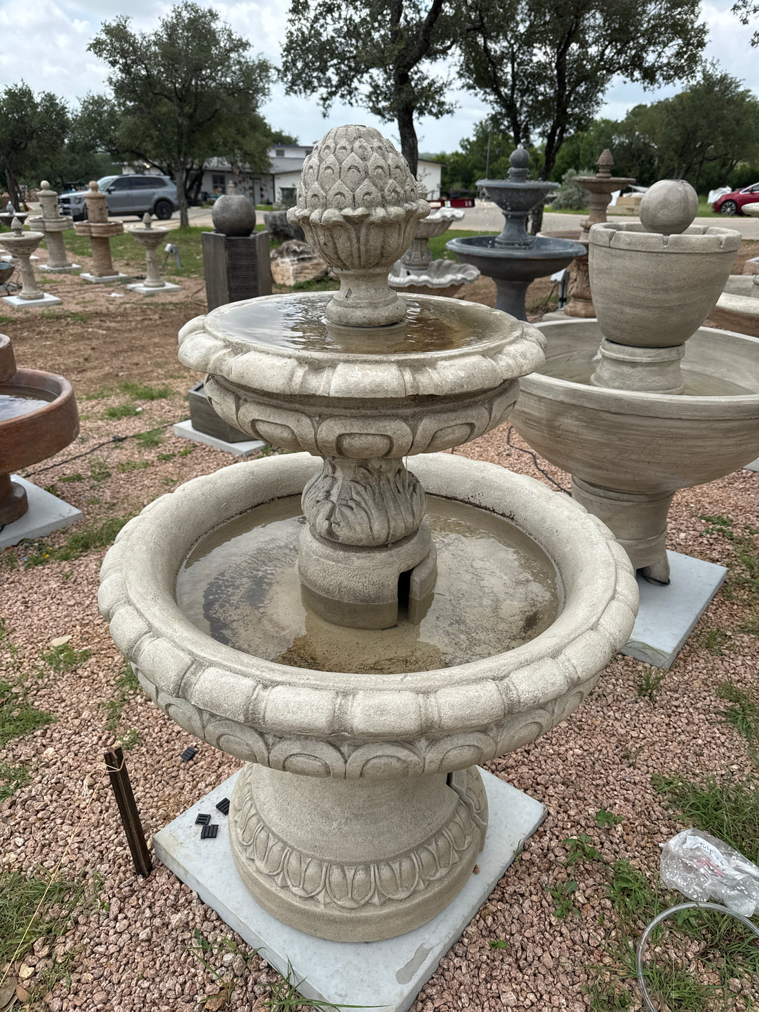Tivoli 2 Tier Freestanding Fountain