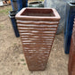 Red Sunset Tall Square Waves Planter