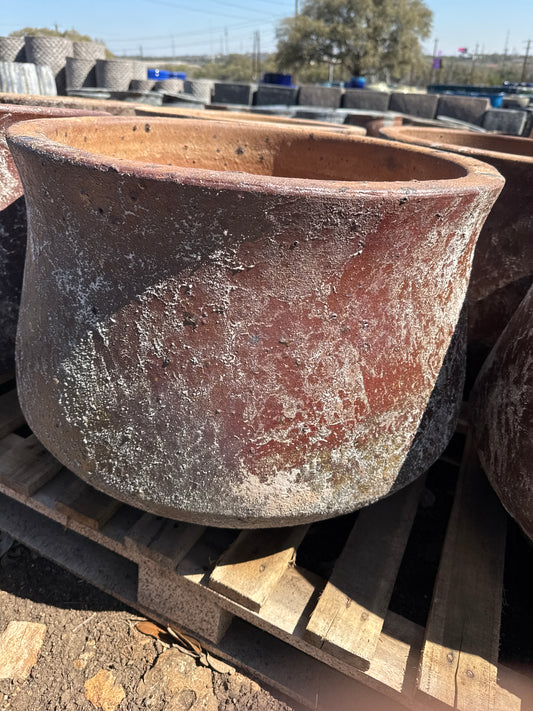 Snow Brown Wide Planter