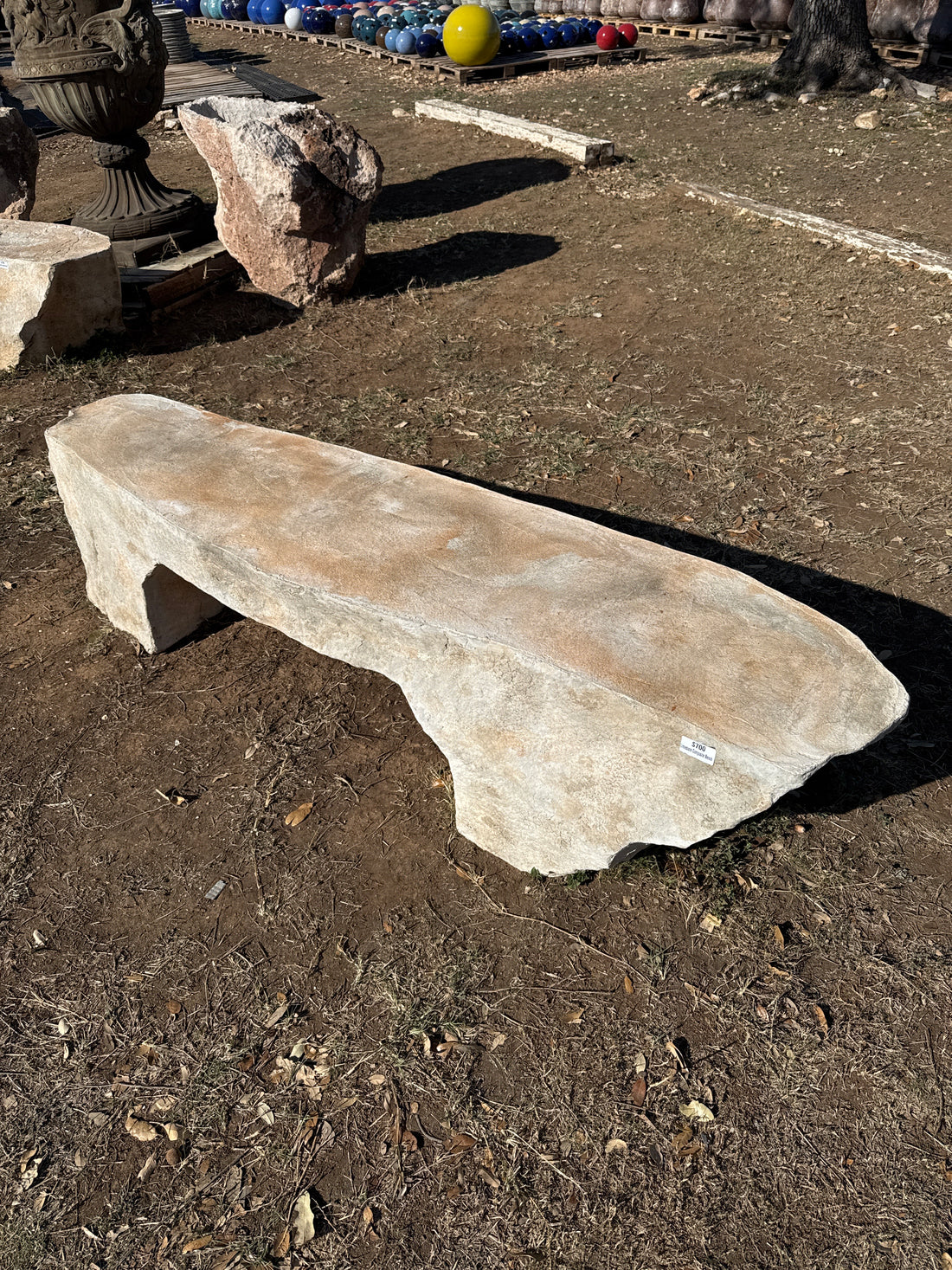 Limestone Composite Bench