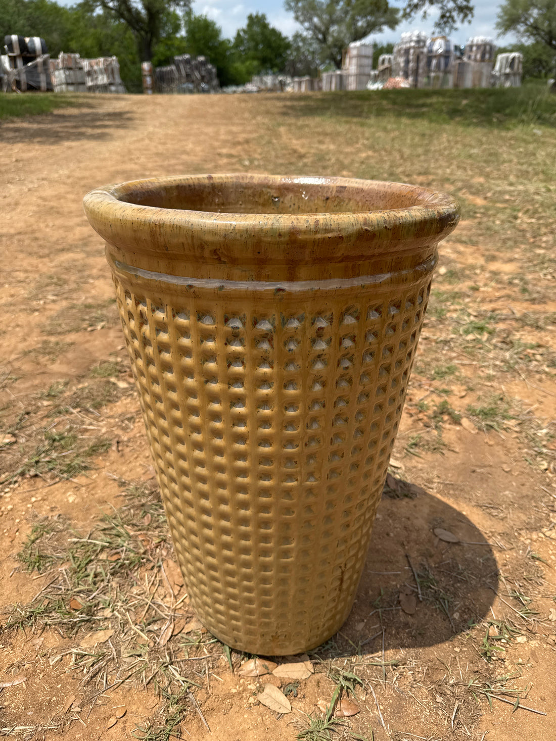 High Fried Cream Concave Pyramid Planter