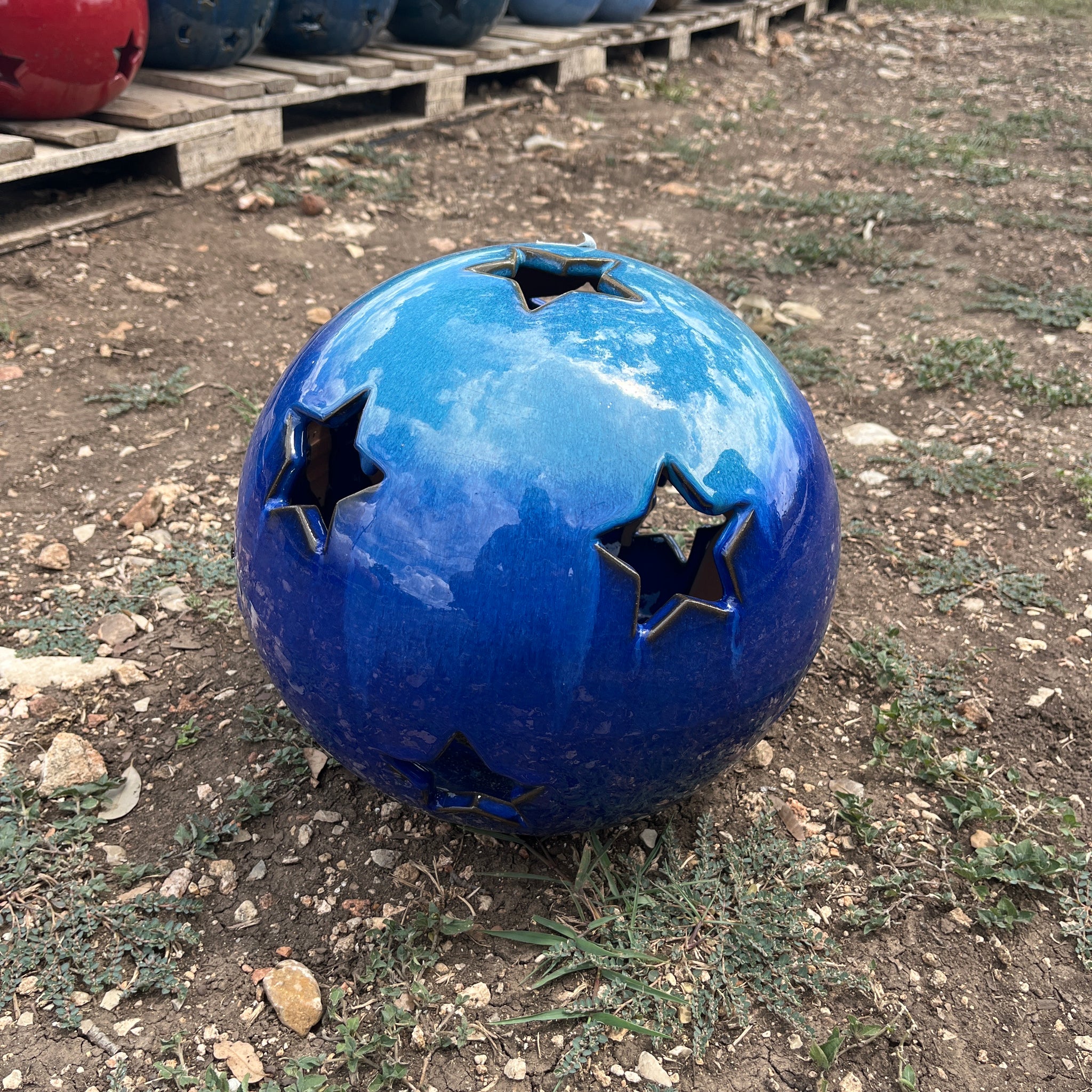 Ultra Marine Sphere with Stars